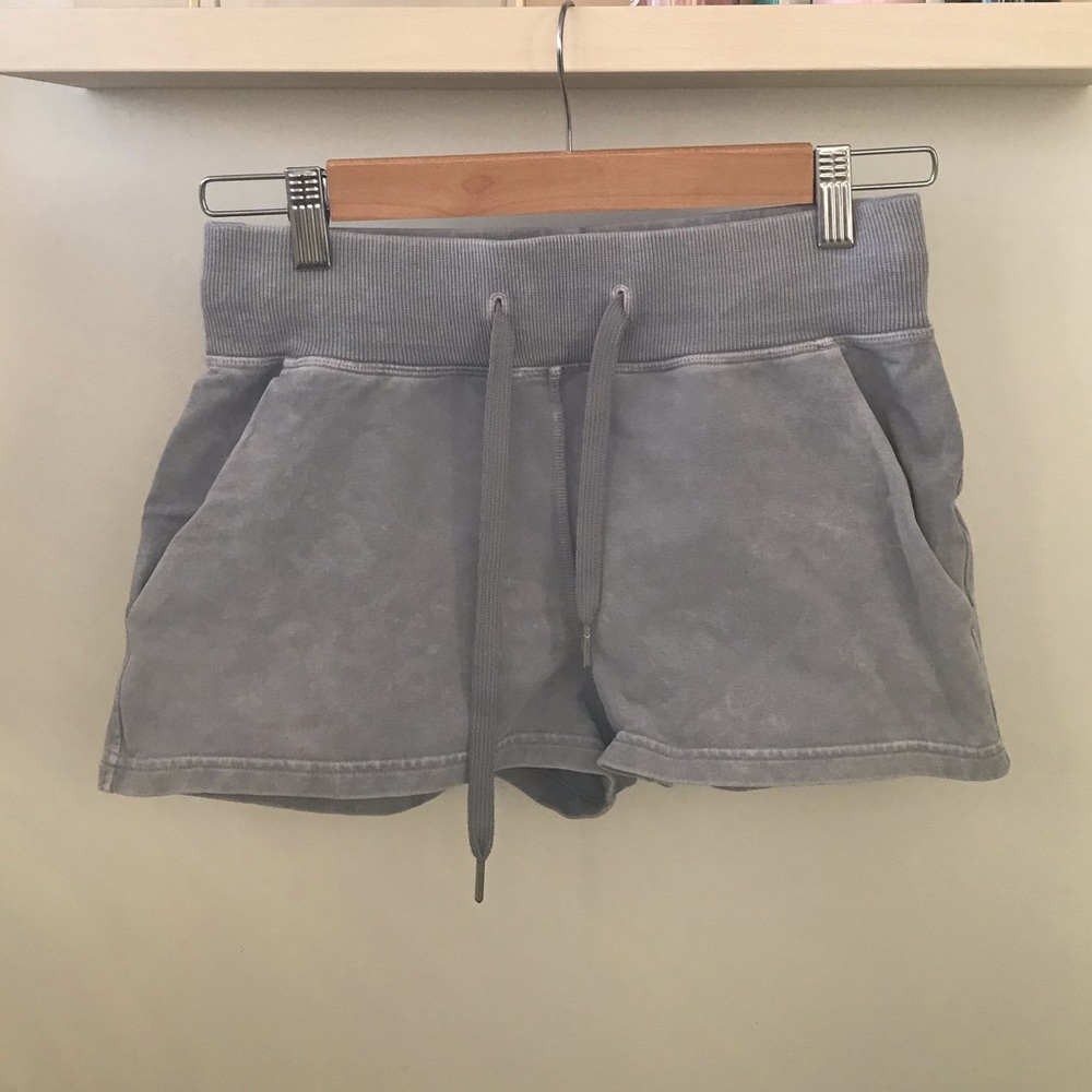 Lululemon Lavender Acid Wash Inner Glow shorts